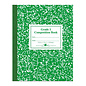 ROARING SPRING Roaring Spring 77920 7 3/4" x 9 3/4" Grade  1 School Ruled 50 Sheet Composition Book with Green Cover