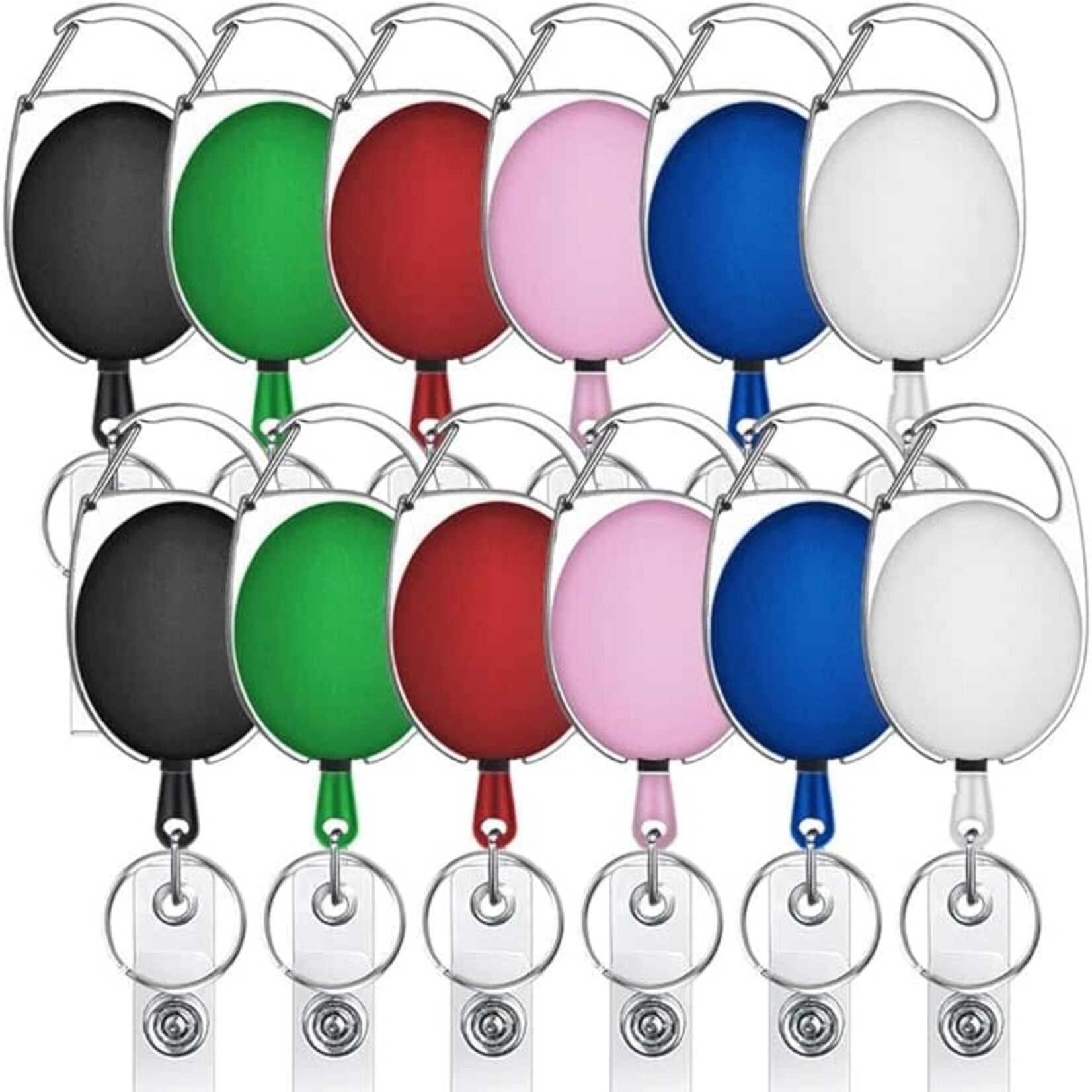 selizo Carabiner Retractable  Badge ID Reel with ID holder[B07HVV2P1T]