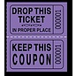 MAYFLOWER DISTRIBUTING Double Roll Tickets, 2000 Tickets - Purple