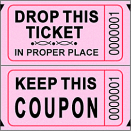 MAYFLOWER DISTRIBUTING Double Roll Tickets, 2000 Tickets - Pink