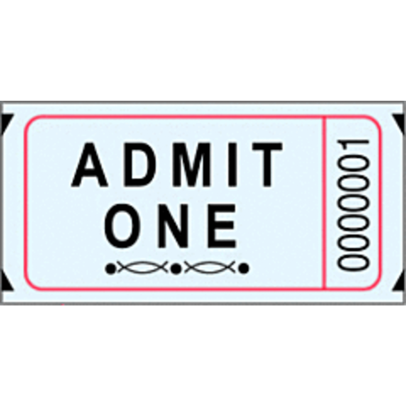 MAYFLOWER DISTRIBUTING Single Ticket Roll 2000 Tickets Blue [101-DB]