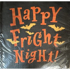 HALLMARK Halloween  Happy Fright Night Lunch Size Napkins 16 Count