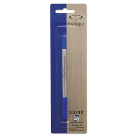 PARKER Refill For Parker Roller Ball Pens, Medium Conical Tip, Blue Ink