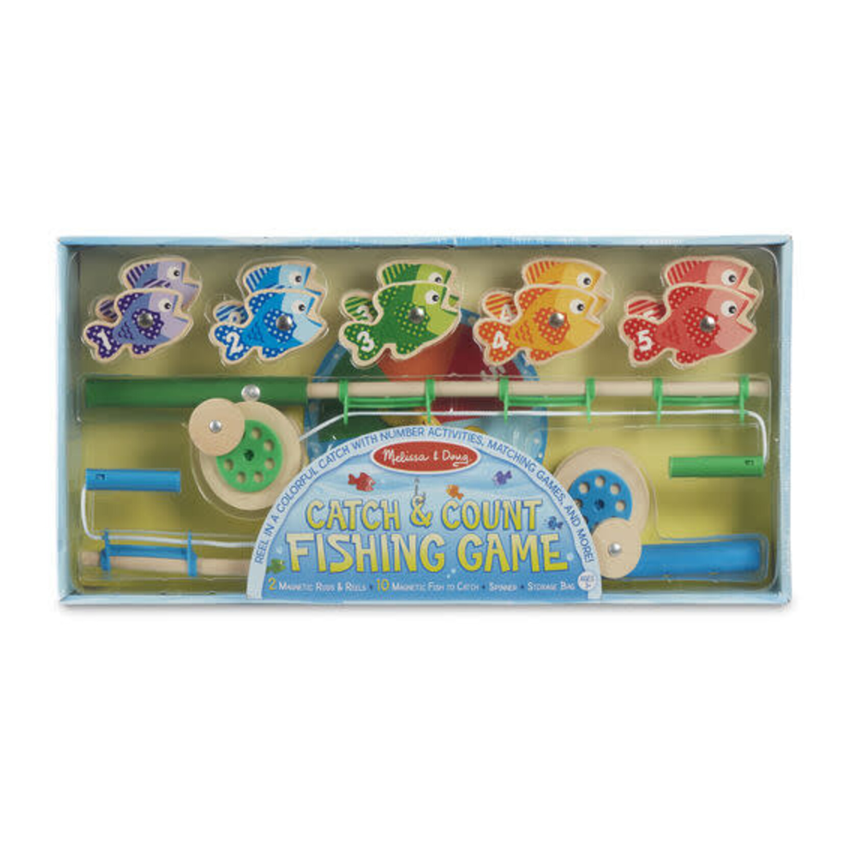 Melissa & Doug Catch & Count Magnetic Fishing Rod Set [5149]