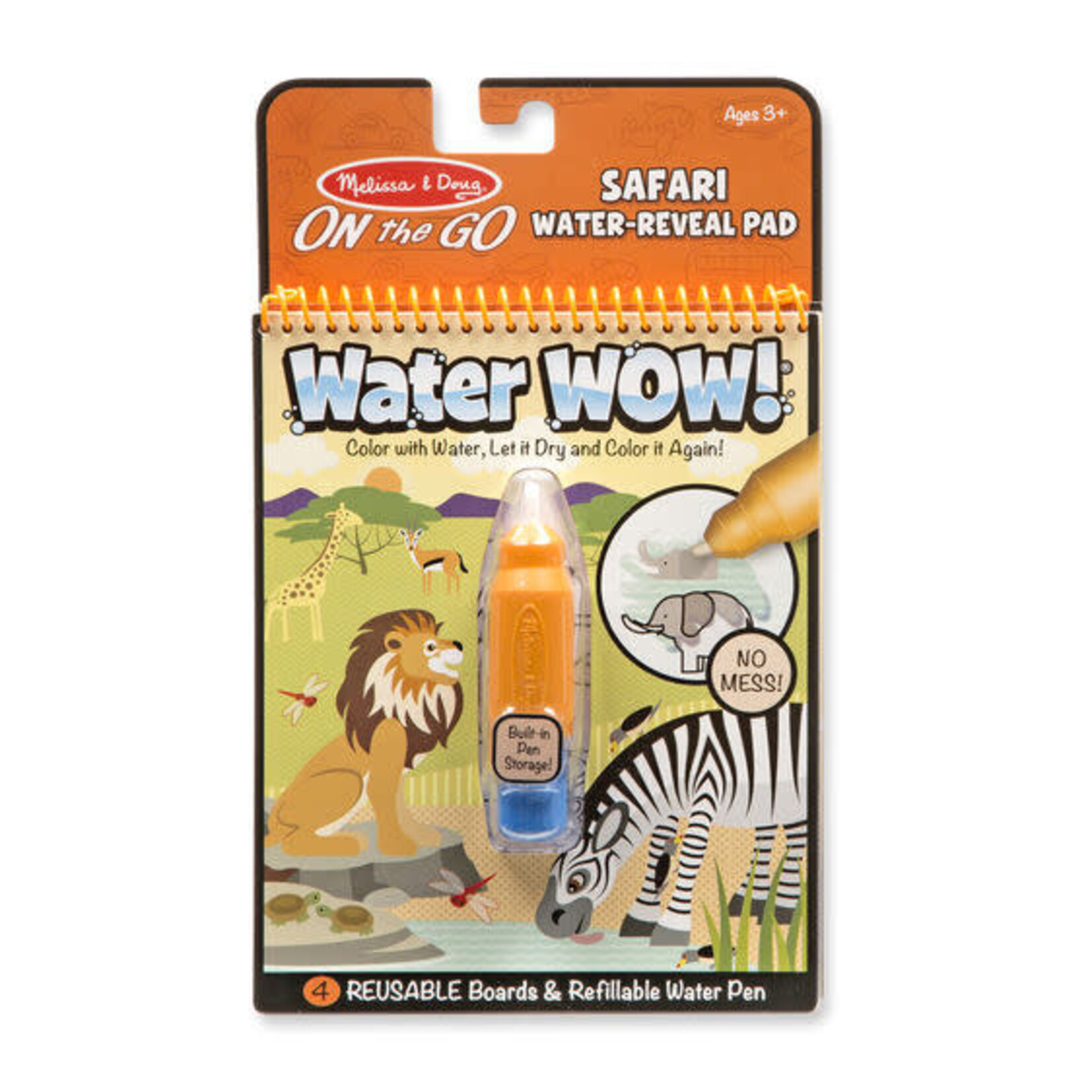 Melissa & Doug Water Wow! - Safari Water Reveal Pad - ON the GO Travel Activity [9441]