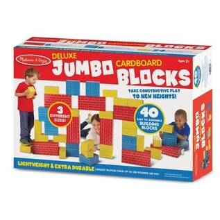 Melissa & Doug Deluxe Jumbo Cardboard Blocks - 40 Pieces