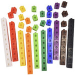 ChildCraft Childcraft Linking Manipulative Cubes, 3/4 Inches, Assorted Colors, Set of 100 [264681]