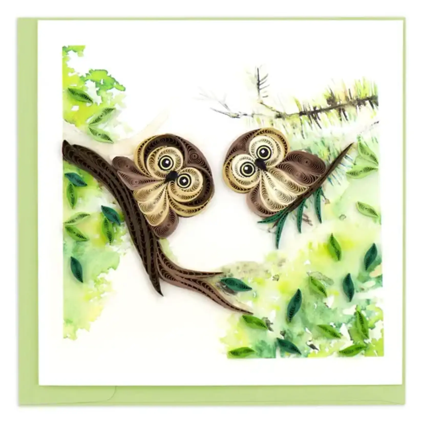 QUILLING CARDS, INC Quilled Owlets Greeting Card [BL1276]