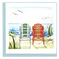 QUILLING CARDS, INC Quilled Beach Adirondack Chairs Greeting Card