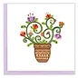 QUILLING CARDS, INC Quilled Terracotta Flower Bouquet Greeting Card