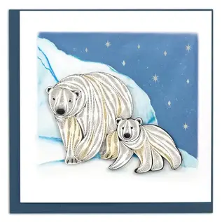 QUILLING CARDS, INC Quilled Polar Bears Greeting Card