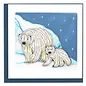 QUILLING CARDS, INC Quilled Polar Bears Greeting Card