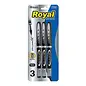BAZIC BAZIC Royal Black Rollerball Pen (3/Pack)
