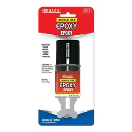 BAZIC BAZIC 0.2 oz (5.6g) Quick Setting Epoxy Glue w/ Syringe Applicator