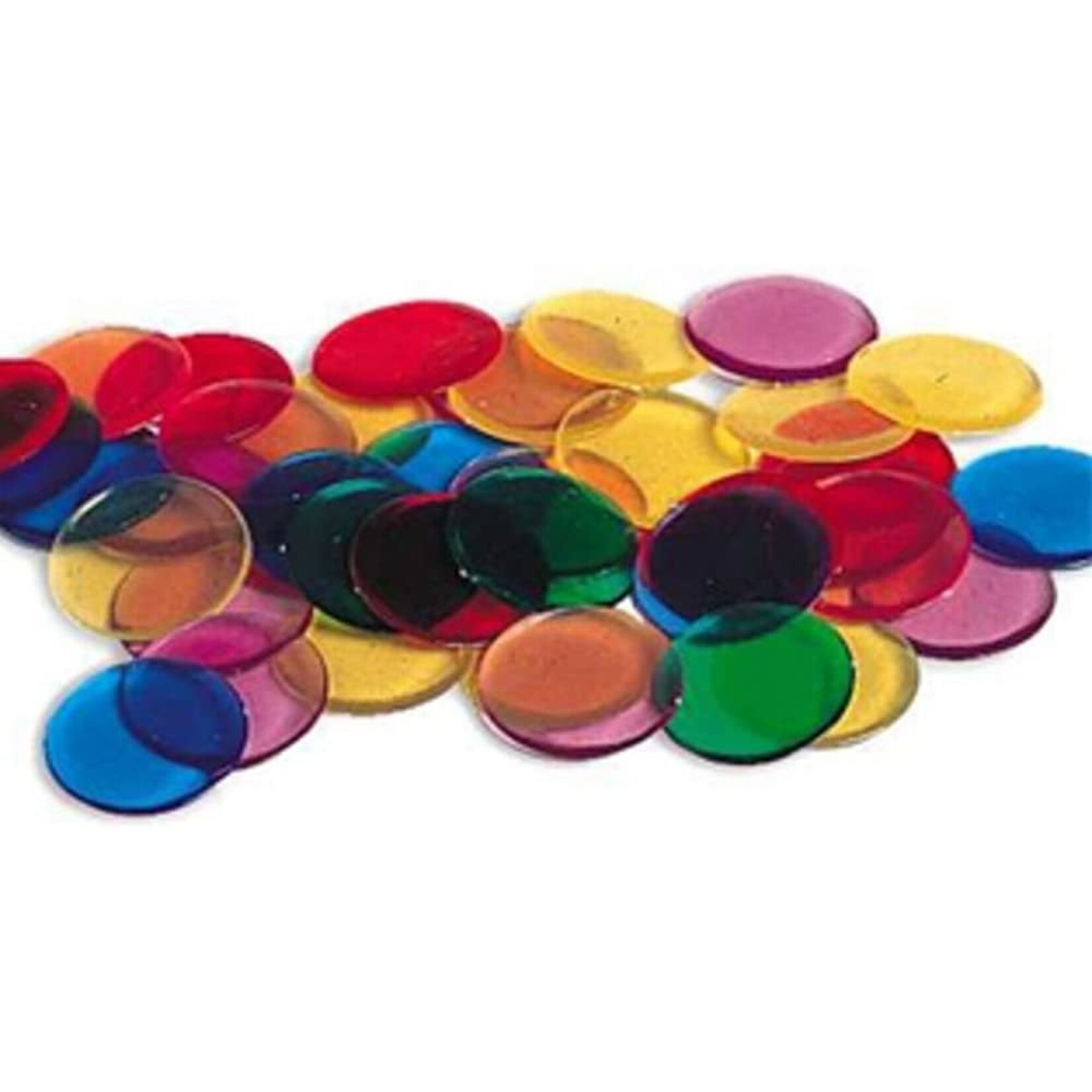 Learning Resources Learning Resources Transparent Color Counting Chips, Set of 250 Assorted Colored Chips [LER0131]