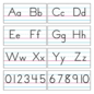 Trend Enterprises Basic Alphabet Zaner-Bloser Manuscript Bulletin Board Set