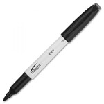 INTEGRA Integra Bullet Tip Dry-erase Whiteboard Markers Bullet Marker Point Style - Black Ink - Black Barrel - 1 Dozen [ITA01017]