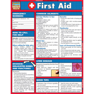 QuickStudy QuickStudy | First Aid Laminated Reference Guide