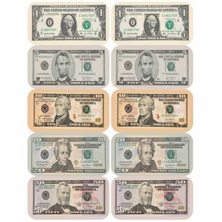 EUREKA Paper Currency Banner Stickers