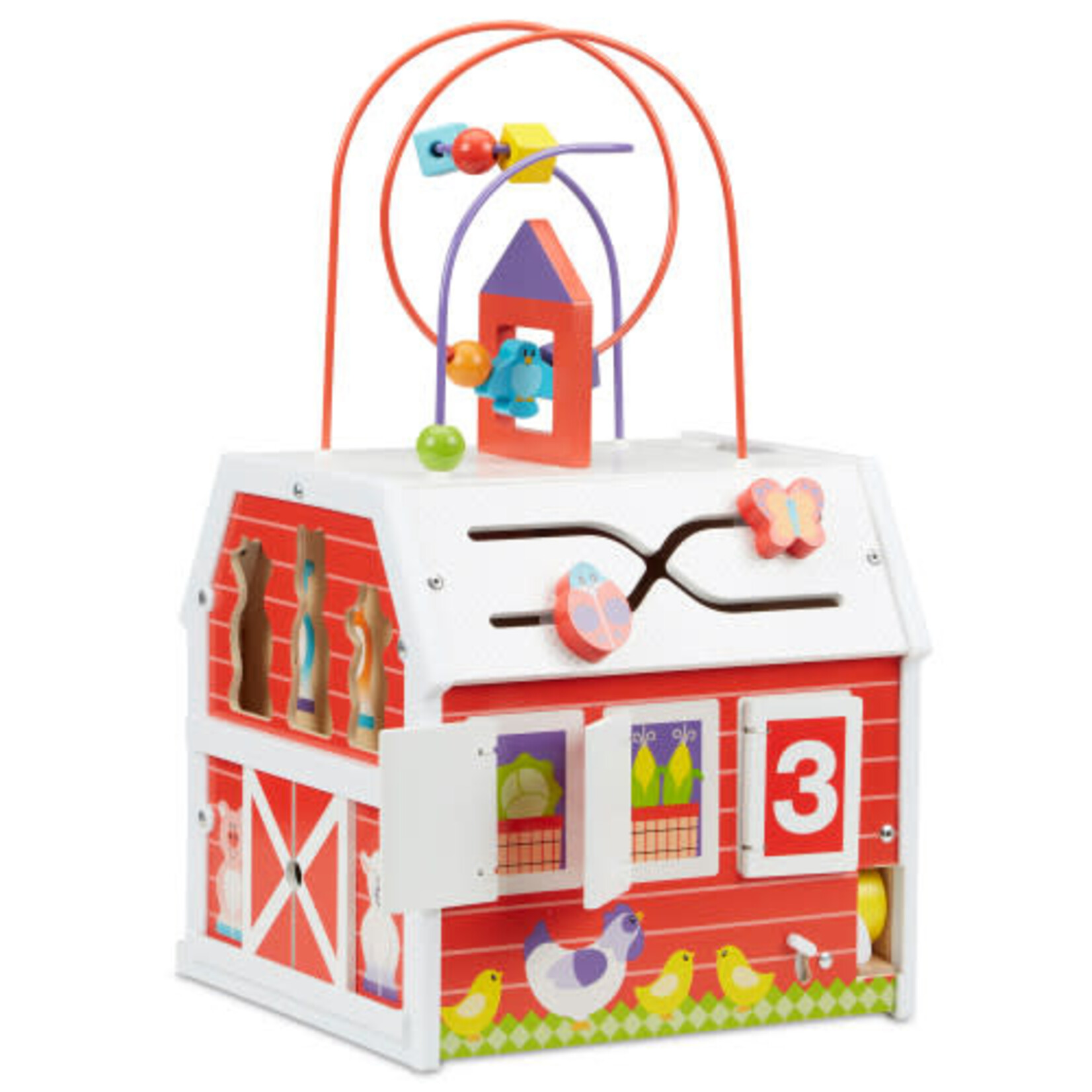 Melissa & Doug Slide, Sort & Roll Activity Barn [30128]