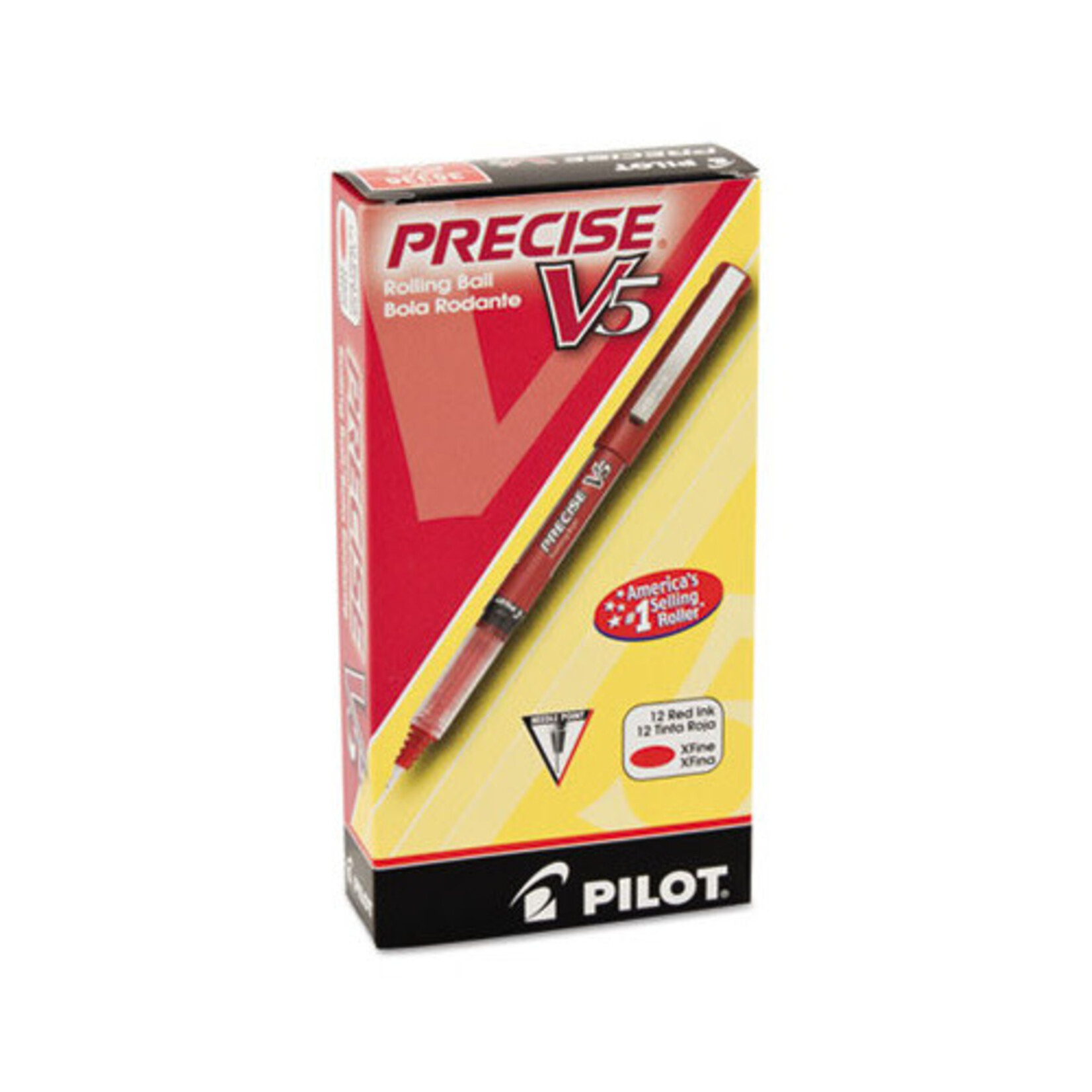 Precise V-5 Extra Fine Rolling Ball, 0.5mm, Red [PIL35336]