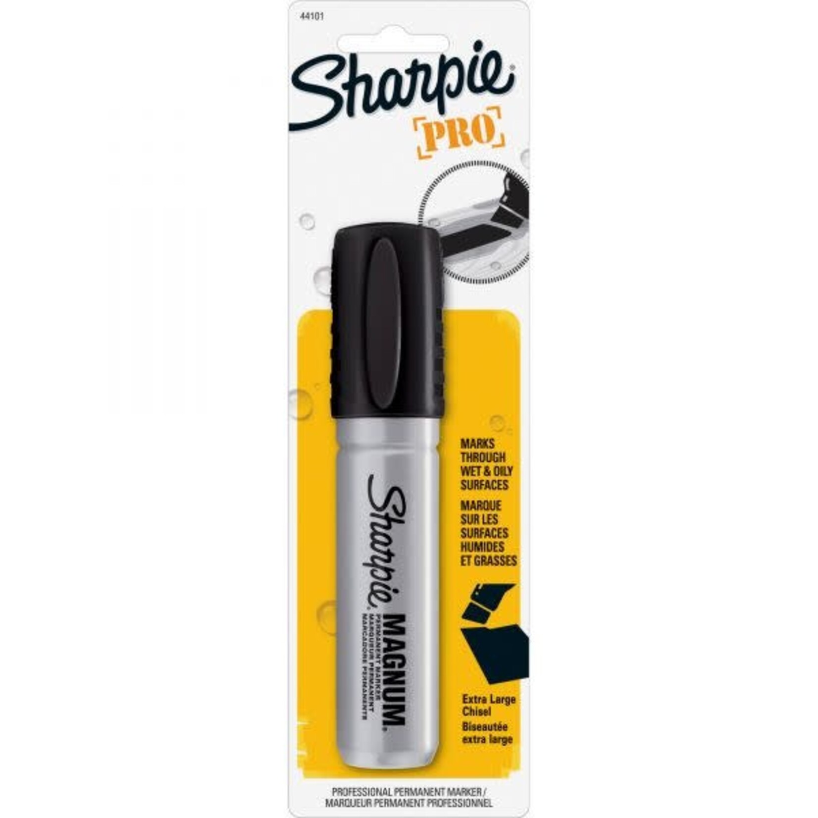 Sanford Brands Sharpie Pro Magnum Permanent Markers, Jumbo 15.875 mm Size, Chisel Point, Black [SAN44101PPBD]