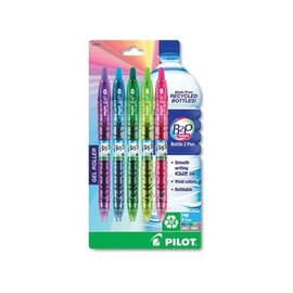 B2P Bottle 2 Pen Colors Gel Rollers, Assorted Colors, 5 Count