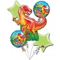 American Balloon Company Dinosaur Party Balloon 5 Piece Bouquet