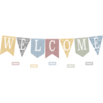 Teacher Created Resources Classroom Cottage Pennants Welcome Bulletin Board [TCR7170]