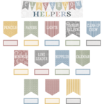 Teacher Created Resources Classroom Cottage Classroom Helpers Mini Bulletin Board [TCR7175]
