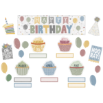 Teacher Created Resources Classroom Cottage Happy Birthday Mini Bulletin Board [TCR7176]
