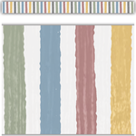 Teacher Created Resources Classroom Cottage Stripes Straight Border Trim [TCR7177]