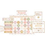 Teacher Created Resources Terrazzo Tones Calendar Bulletin Board [TCR7201]