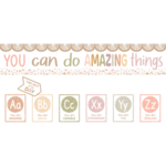 Teacher Created Resources Terrazzo Tones Alphabet Affirmations Bulletin Board [TCR7202]