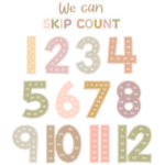 Teacher Created Resources Terrazzo Tones Skip Counting/Multiples Jumbo Numbers Bulletin Board [TCR7203]