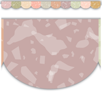 Teacher Created Resources Terrazzo Tones Scalloped Die-Cut Border Trim [TCR7214]