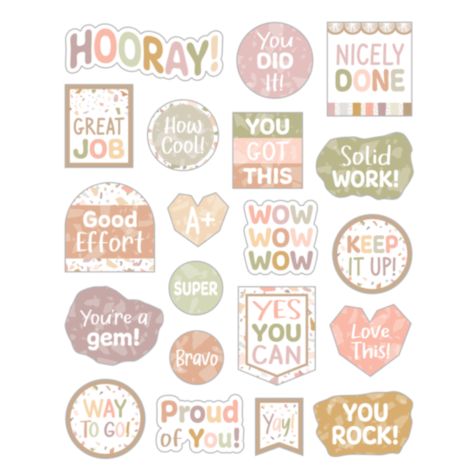 Teacher Created Resources Terrazzo Tones Stickers [TCR7227]