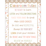 Teacher Created Resources Terrazzo Tones Classroom Rules Chart 17x22 [TCR7872]