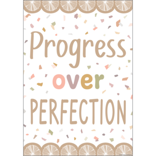 Teacher Created Resources Progress over Perfection Positive Poster