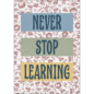 Teacher Created Resources Never Stop Learning Positive Poster