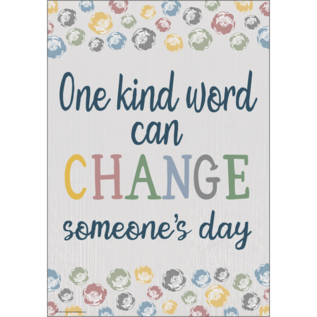 Teacher Created Resources One Kind Word Positive Poster