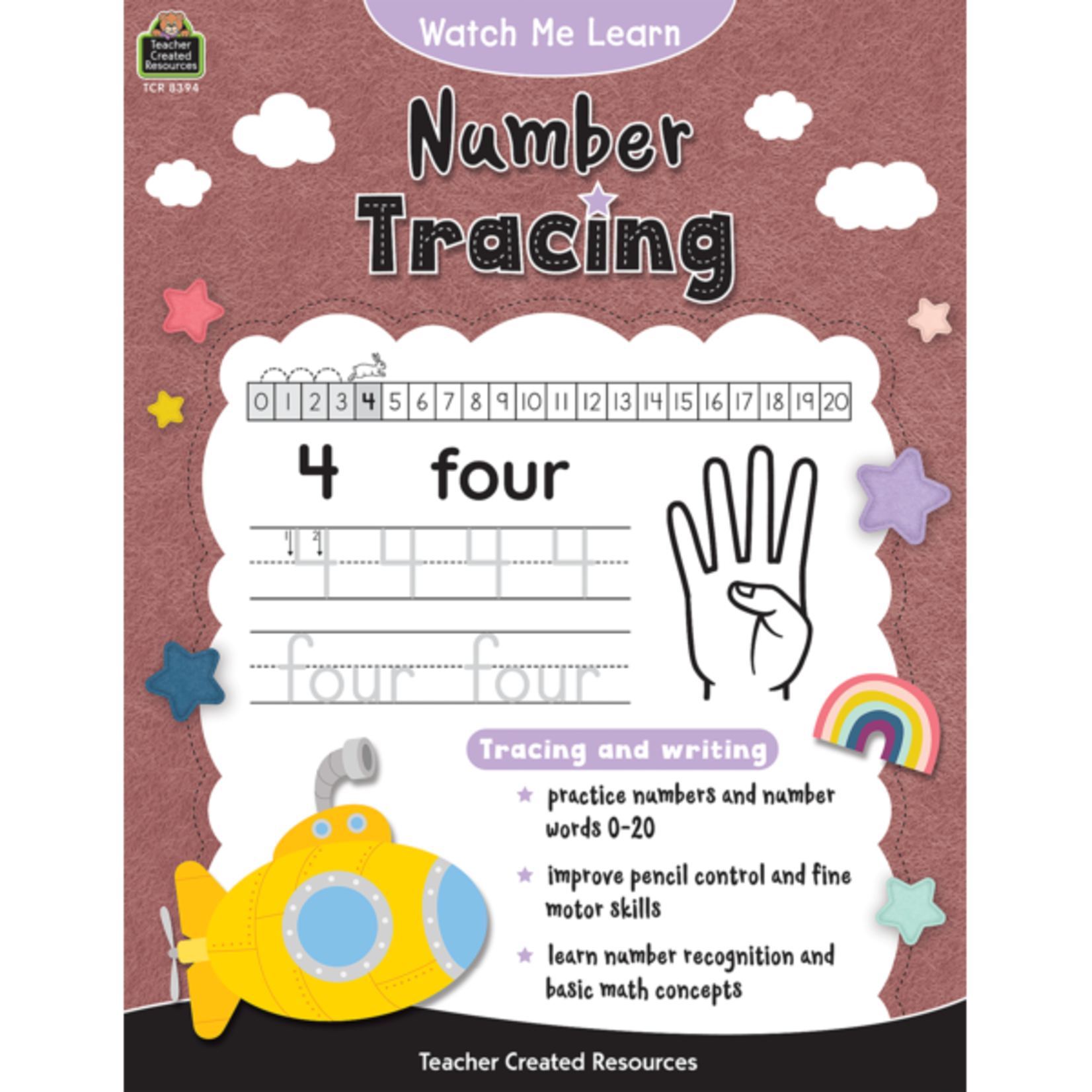 Teacher Created Resources Watch Me Learn: Number Tracing [TCR8394]