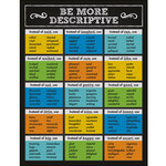 Carson-Dellosa Publishing Group Be More Descriptive Chalkboard Chart 17x22 [CD114110]