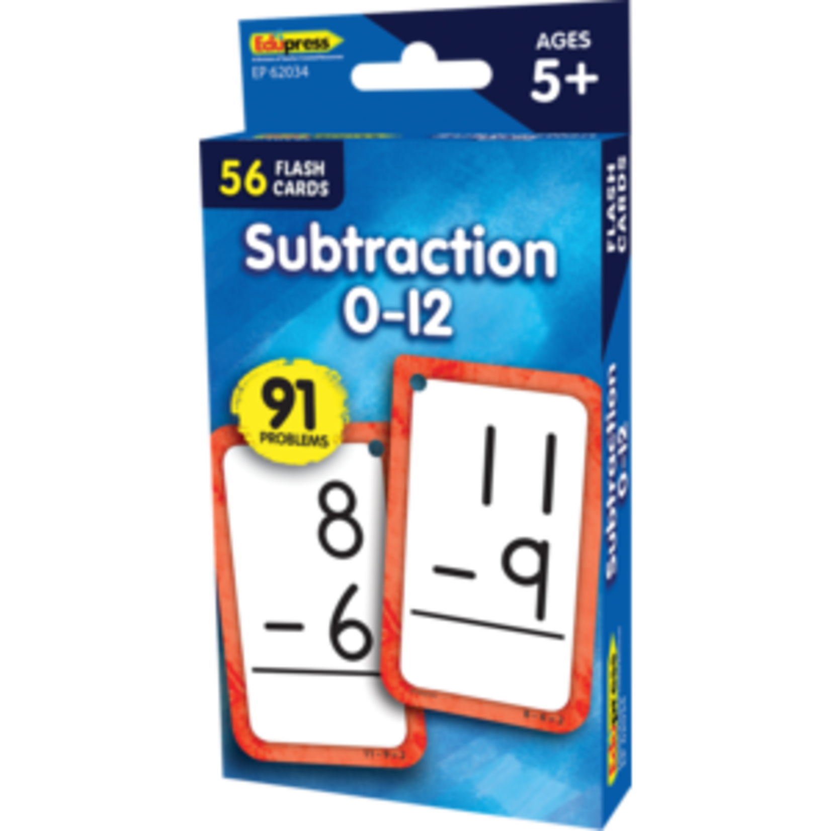Teacher Created Resources Subtraction 0-12 Flash Cards [TCR62034]