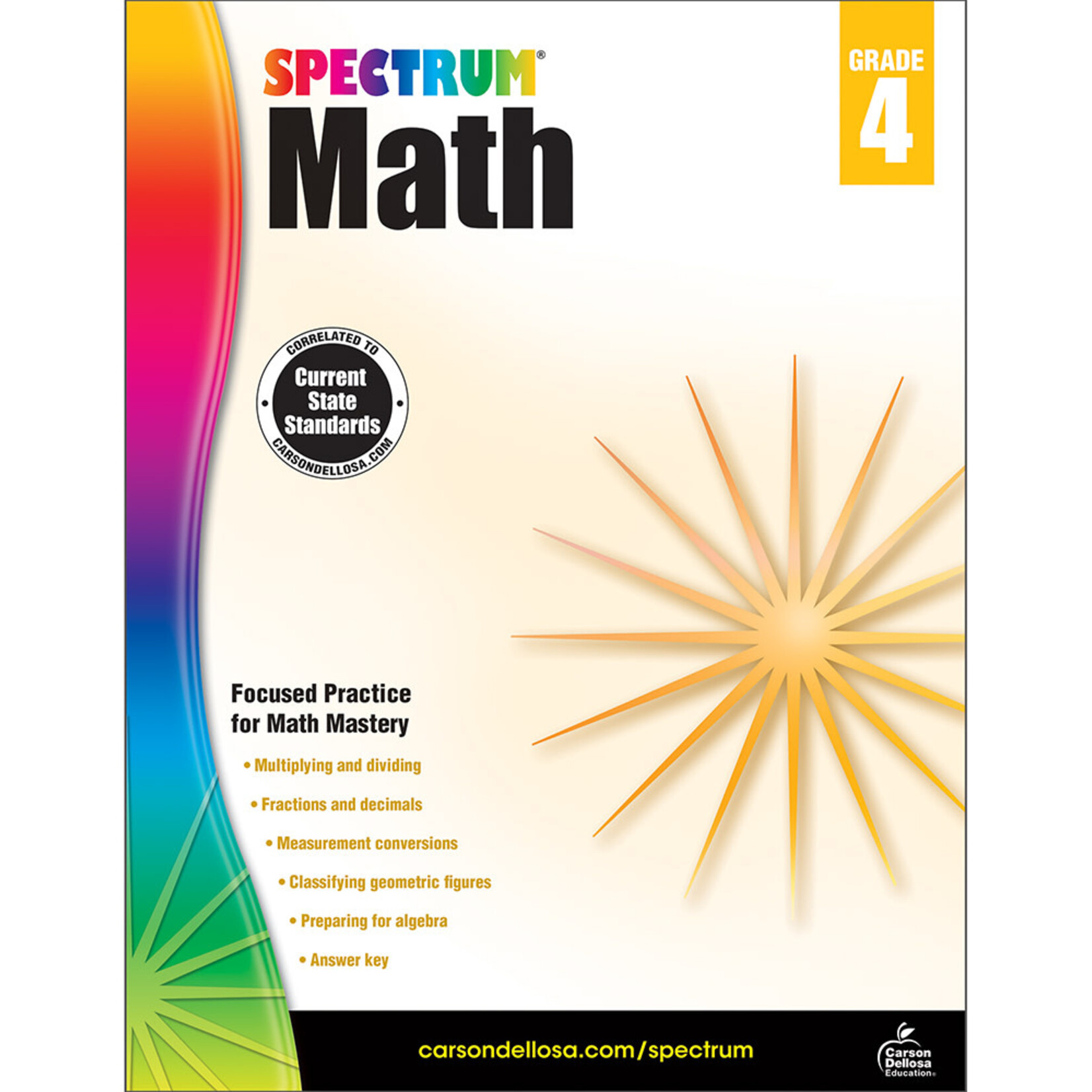 Carson-Dellosa Publishing Group SPECTRUM MATH BOOK GRADE 4 [CD704564]