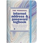 Peter Pauper Press Blue Agate Internet Address & Password Logbook [9781441330925]