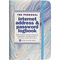 Peter Pauper Press Blue Agate Internet Address & Password Logbook