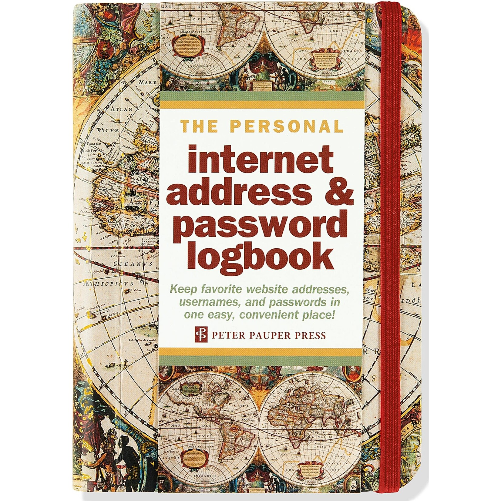 Peter Pauper Press Old World Internet Address & Password Logbook [9781441319074]