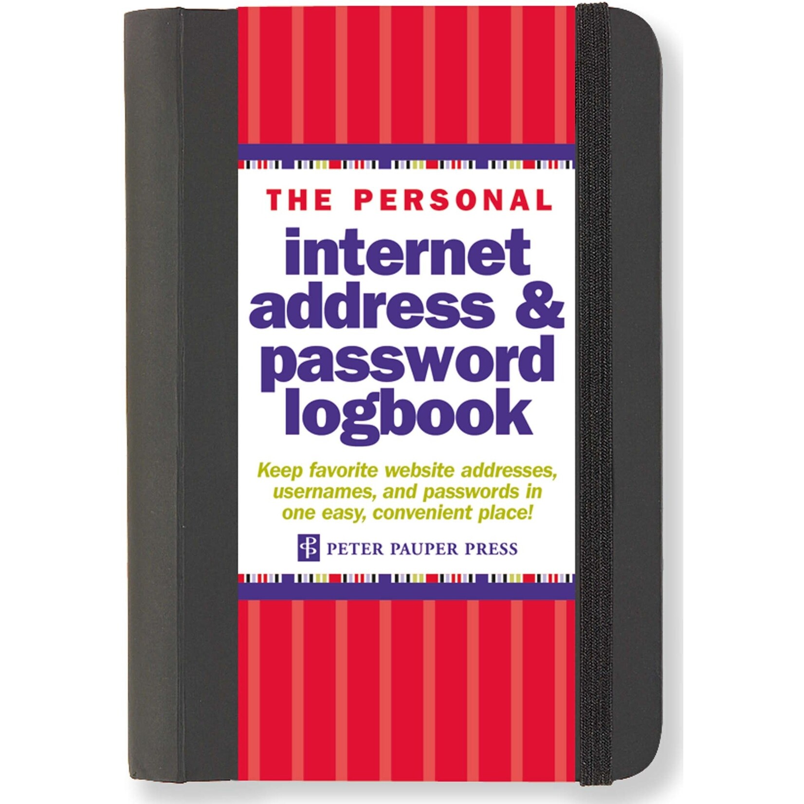 Peter Pauper Press Black Internet Address & Password Organizer [9781441303257]