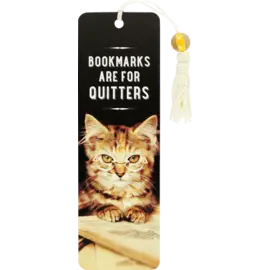 Peter Pauper Press Bookmarks are for Quitters Beaded Bookmark